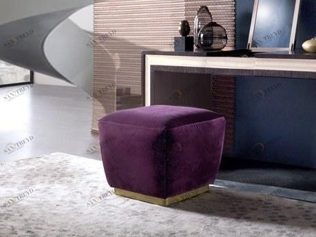 Carpanelli Квадратный пуф из ткани Optical skin Po76