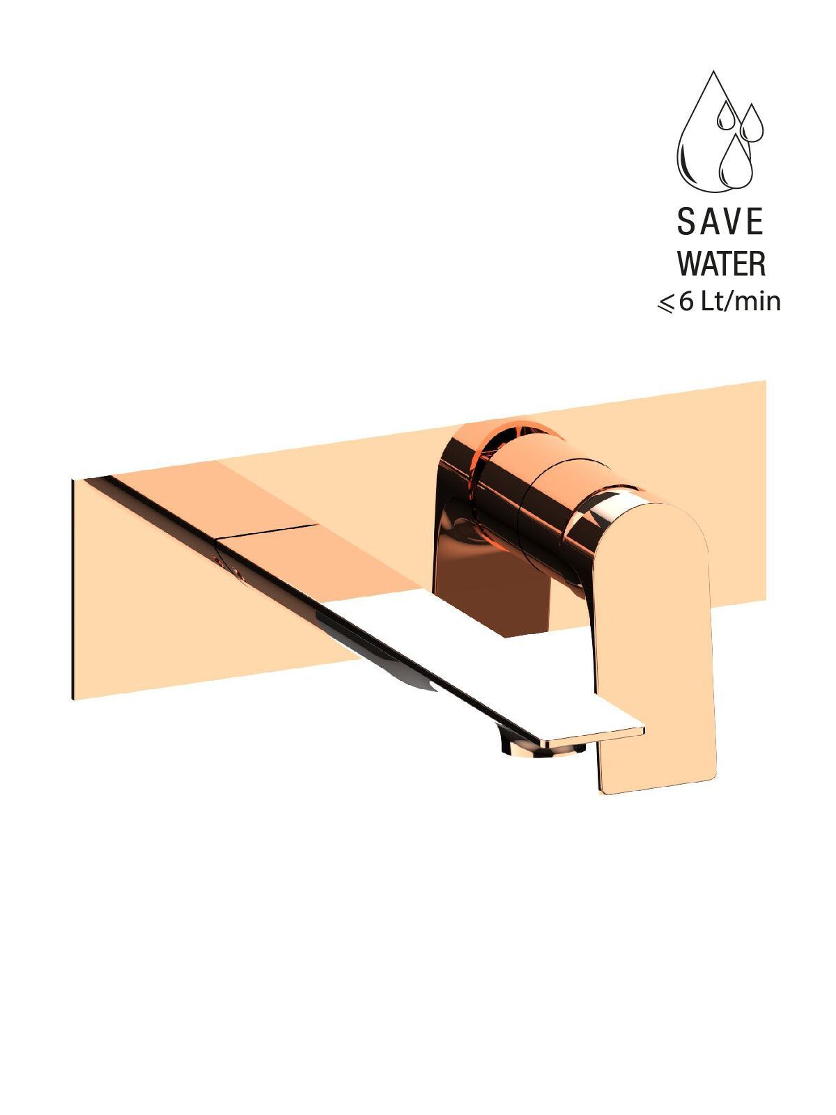 Настенный смеситель для раковины с ограничителем расхода Rubinetterie Frattini Нарцисс ARCH-00108385 - Вид №8