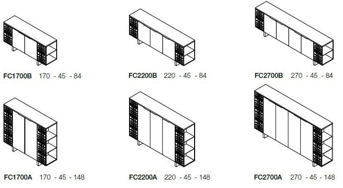 Ultom Низкий офисный шкаф для хранения вещей с распашными дверцами Modi sun-id-1372881 - Вид №2