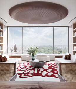 Изогнутый ковер ручной работы