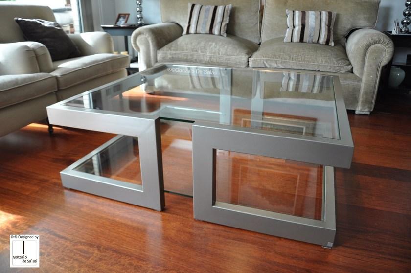 Gonzalo De Salas Квадратный стеклянный журнальный столик Lisa sun-id-1504215 - Вид №2
