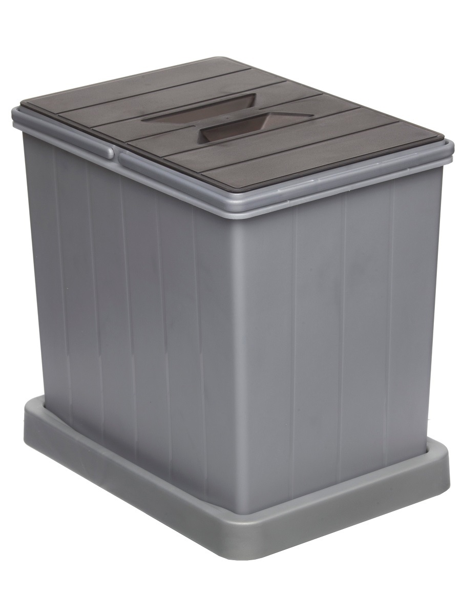 Система сортировки мусора Tau 16 Metallic Grey NAVAKO 10051