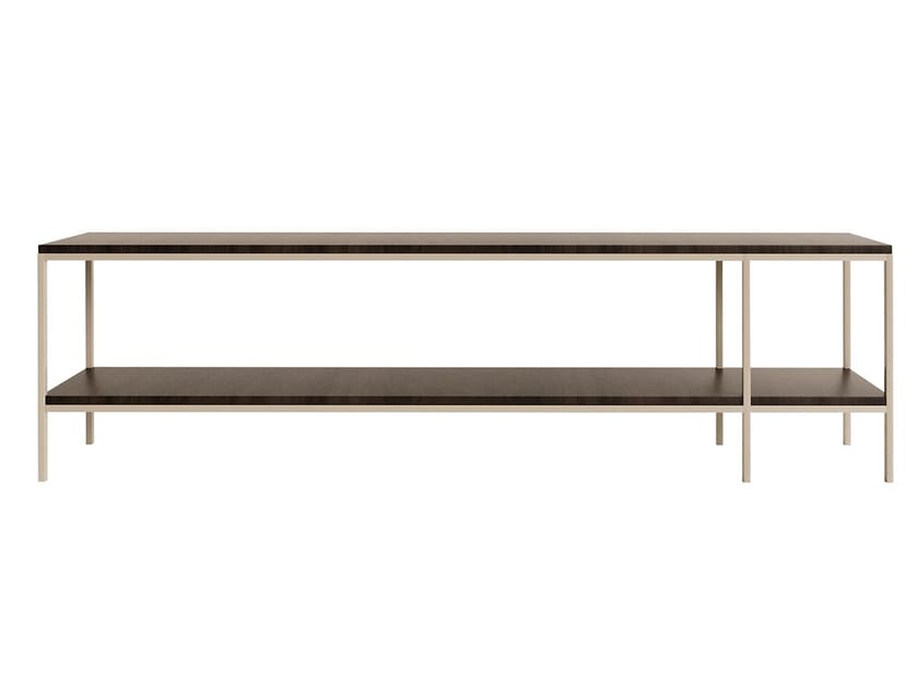 Деревянная прямоугольная консоль с полками ANA ROQUE INTERIORS ARCH-00057137