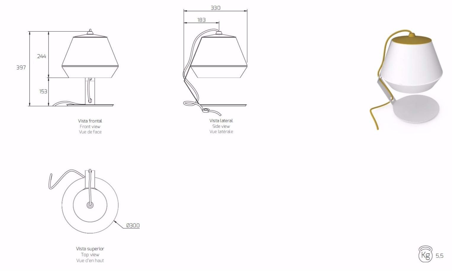 Exporlux Настольная лампа из металла sun-id-1359192 - Вид №3
