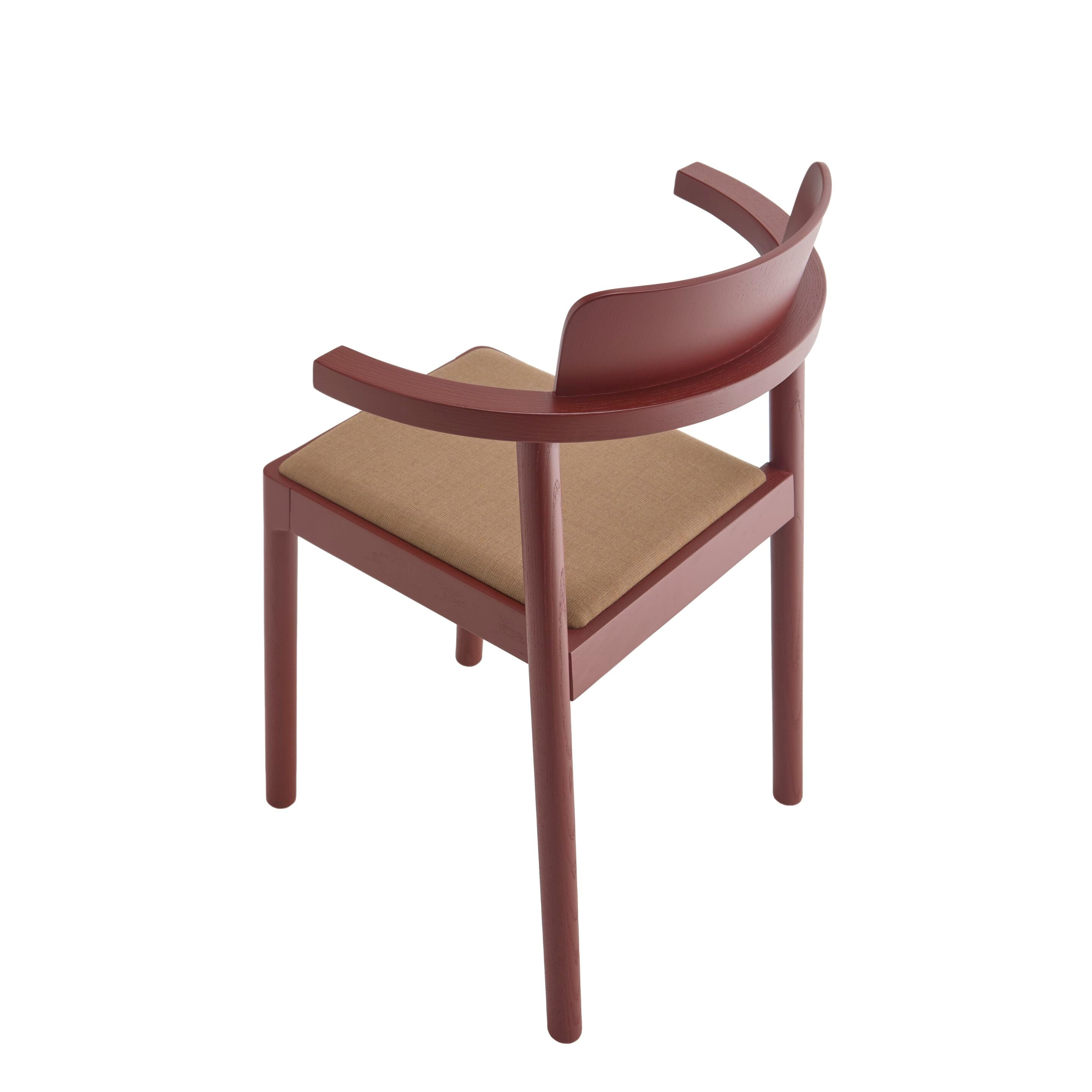 Мягкий стул из ясеня с подлокотниками Zilio A&C аромат ARCH-00101836 - Вид №1