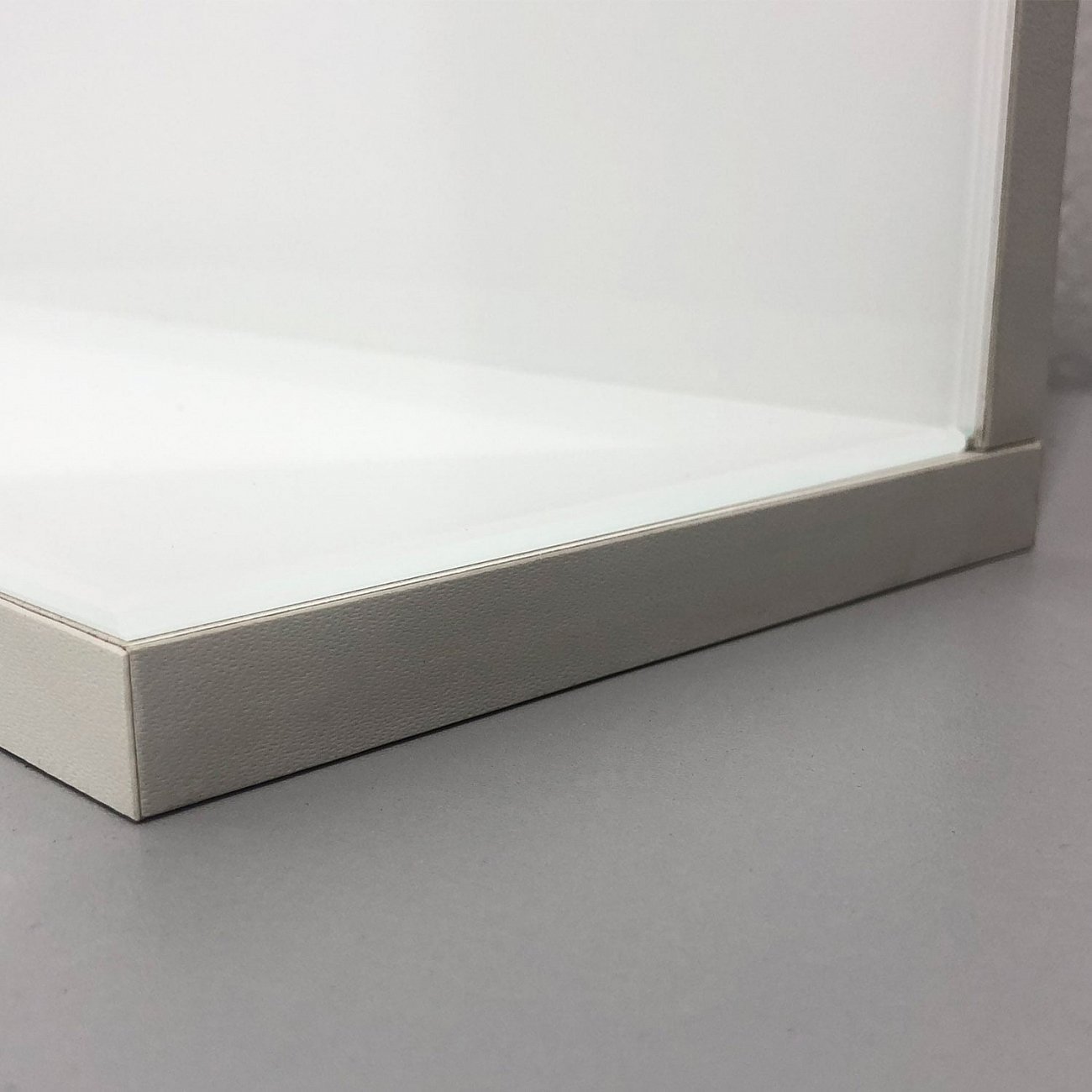 Зеркало с полкой прямоугольное белое "Нит" GRAUM ДИЗАЙНЕРСКИЕ 304095 Белый  - Вид №3