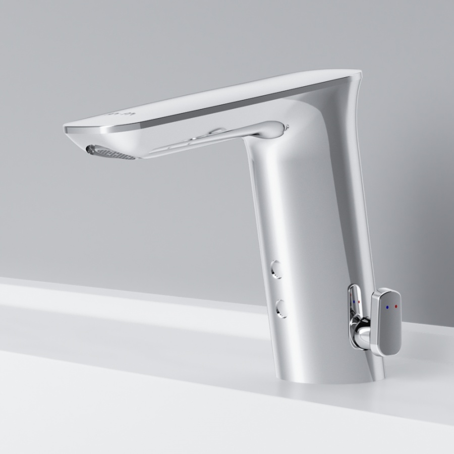 F50A02300 Inspire V2.0 смеситель для умывальника сенсорный хром шт. AM.PM Inspire 2.0  - Вид №3