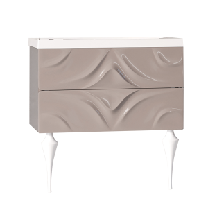 У67287 Тумба с раковиной Angel 80П 2в.я. Cappuccino 1 Marka Art