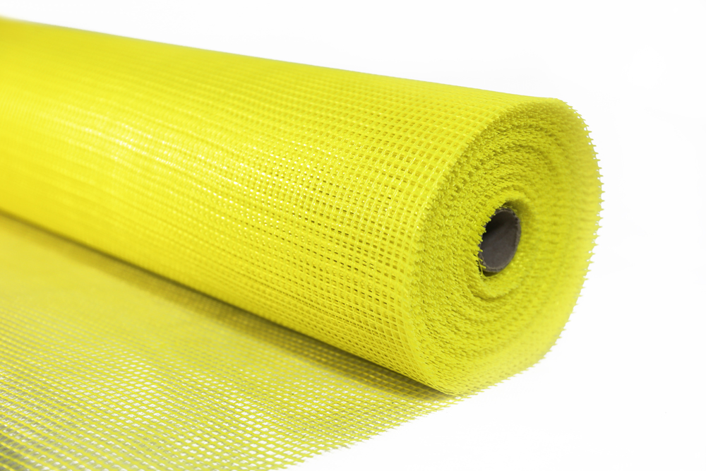 Сетка штукатурная фасадная X-Glass Pro 5х5мм желтая 145гр/м2 5548 - Вид №1