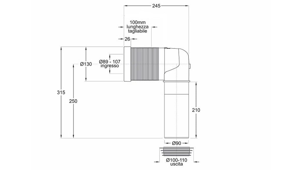 Полипропиленовый дренажный трубопровод Bonomini Civitas ARCH-00084354 - Вид №7