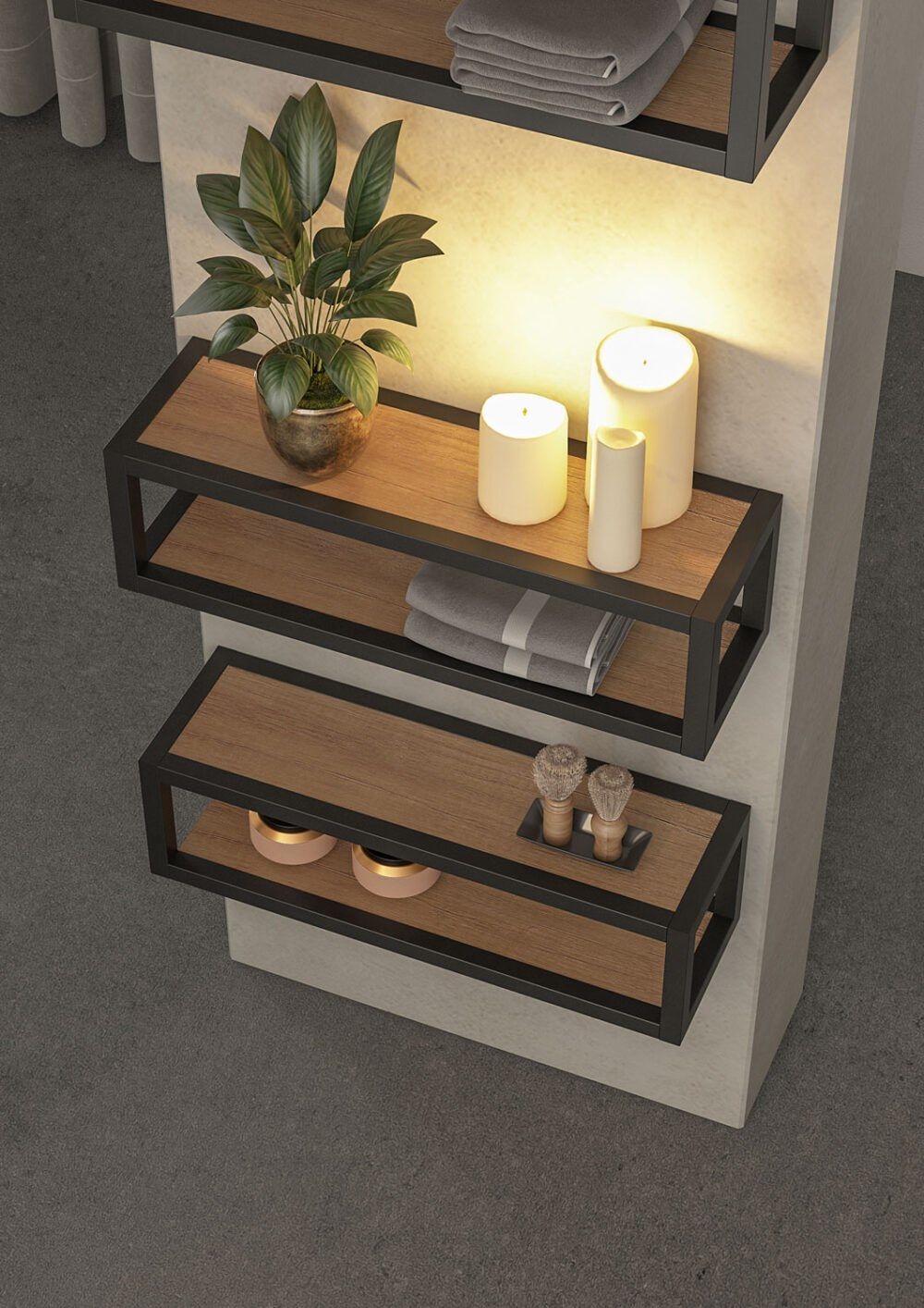 Деревянный секционный подвесной умывальник LEGNOBAGNO Urban Componible ARCH-00109820 - Вид №1