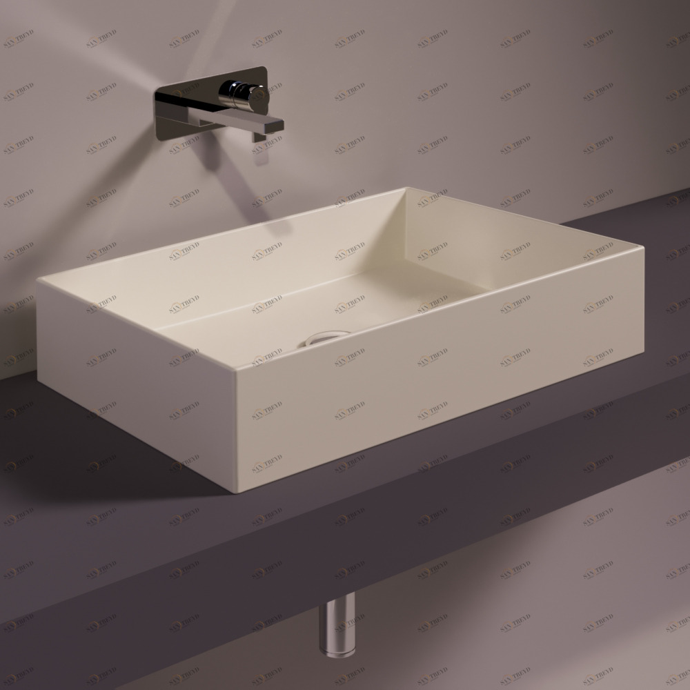 AG60SABBIAMATT Накладная раковина на столешницу  прямоугольная Simas Agile