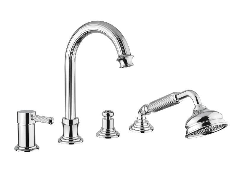 Хромированный латунный кран с 4 отверстиями Bugnatese Athena ARCH-00006047