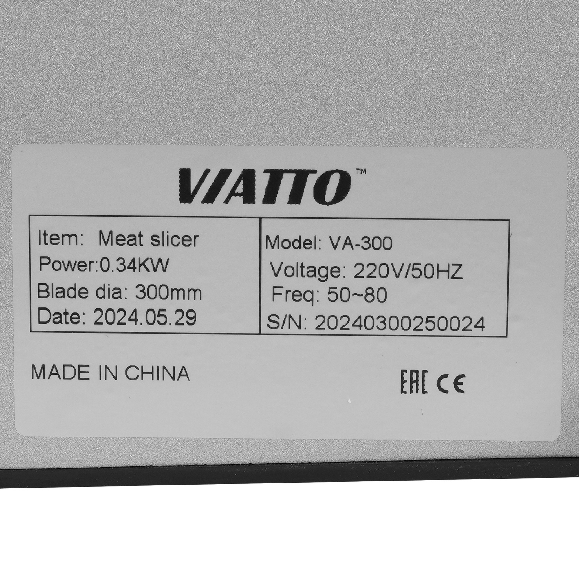 9229600 Слайсер Viatto VA-300 серебристый STDN-0059086 - Вид №3