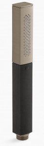 KOHLER Shift Square 2,5 галлона в минуту Многофункциональный ручной душ с черной ручкой K-14788-BV