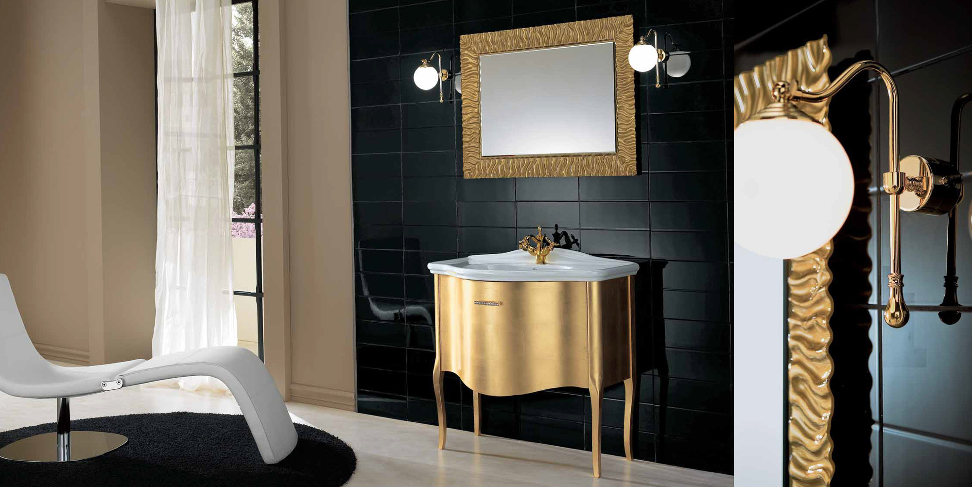 Комплект мебели для ванной комнаты 003 BMT Queen 5566 - Вид №2