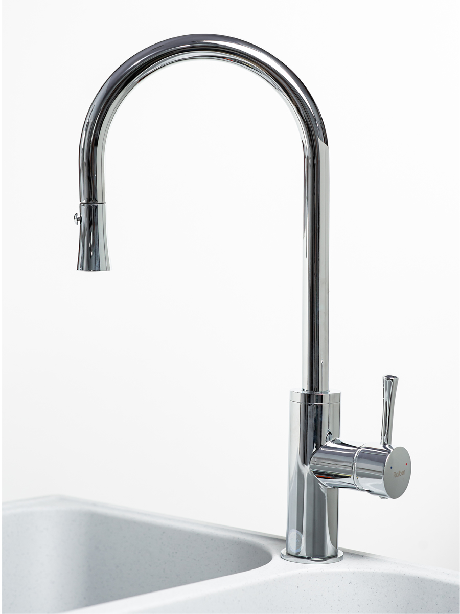 R6502 Смеситель для кухни с вытяжной лейкой Raiber Focus - Вид №3