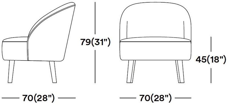 Tirolo Кресло из ткани Ginger 060 p - Вид №7