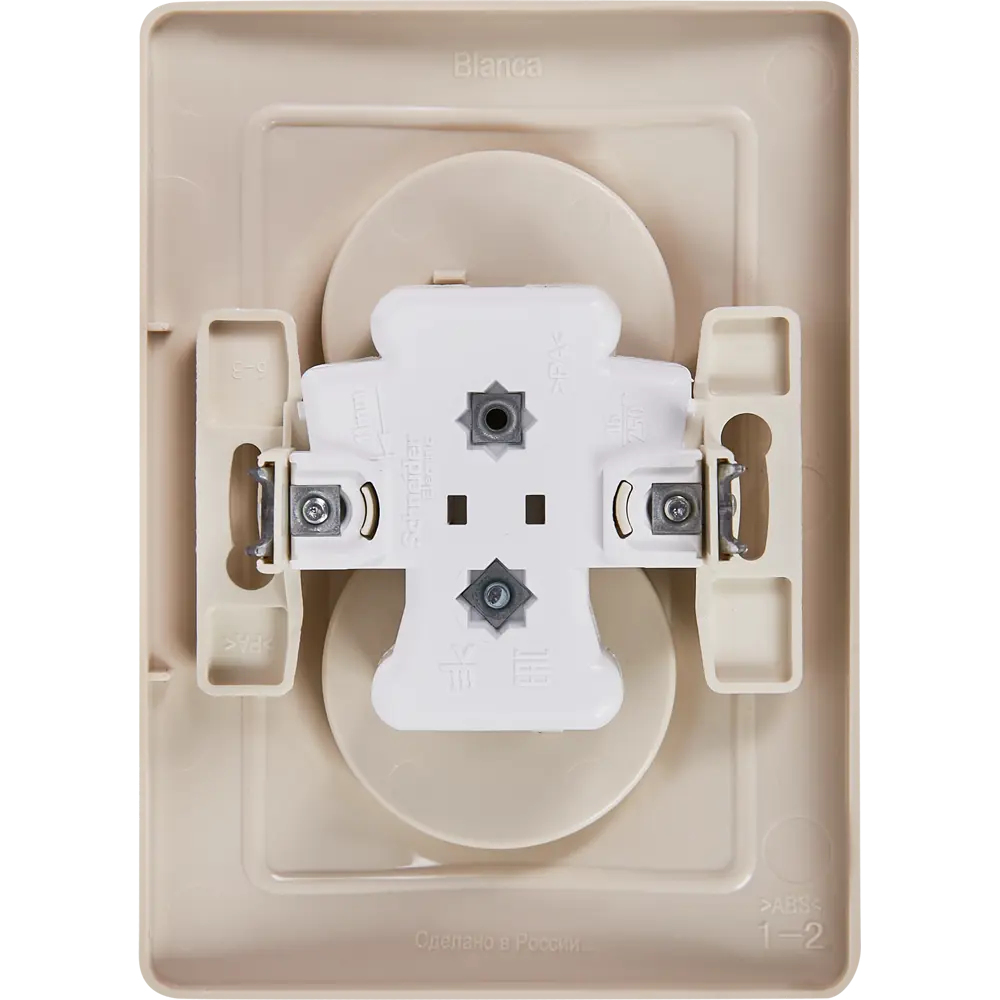 Розетка двойная встраиваемая Systeme Electric Blanca без заземления цвет бежевый 86728858 STLM-2048858 - Вид №3