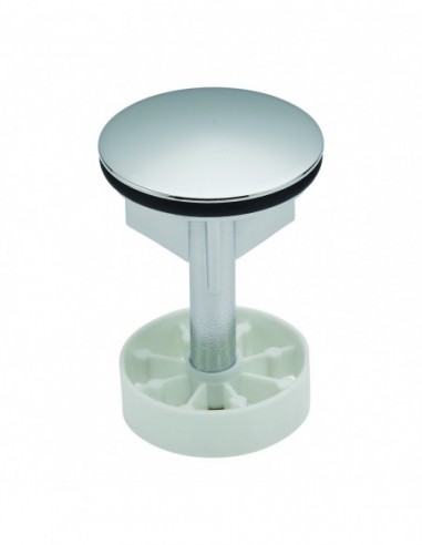 042800 000 01  Крыльчатый вентиль для автоматического слива раковины, Д. 39 мм, хромированная латунь Valentin Хром  - Вид №1