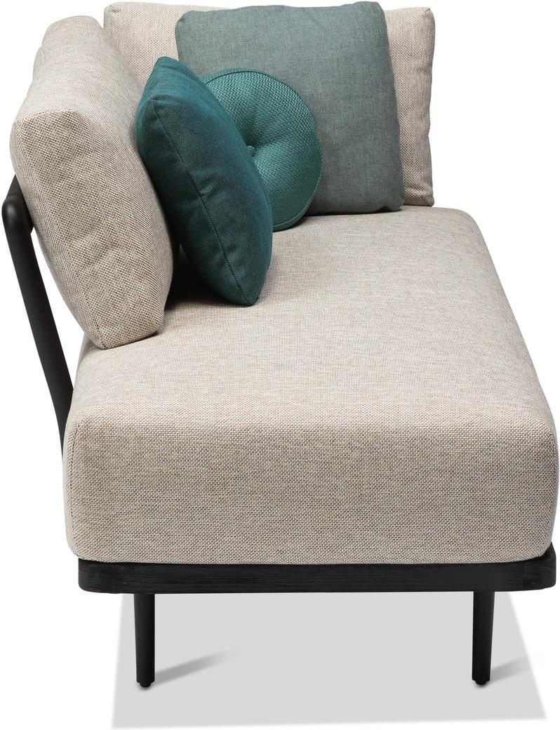 Двустороннее сиденье в левом углу лава teak nero Manutti Flex MNST521 - Вид №2