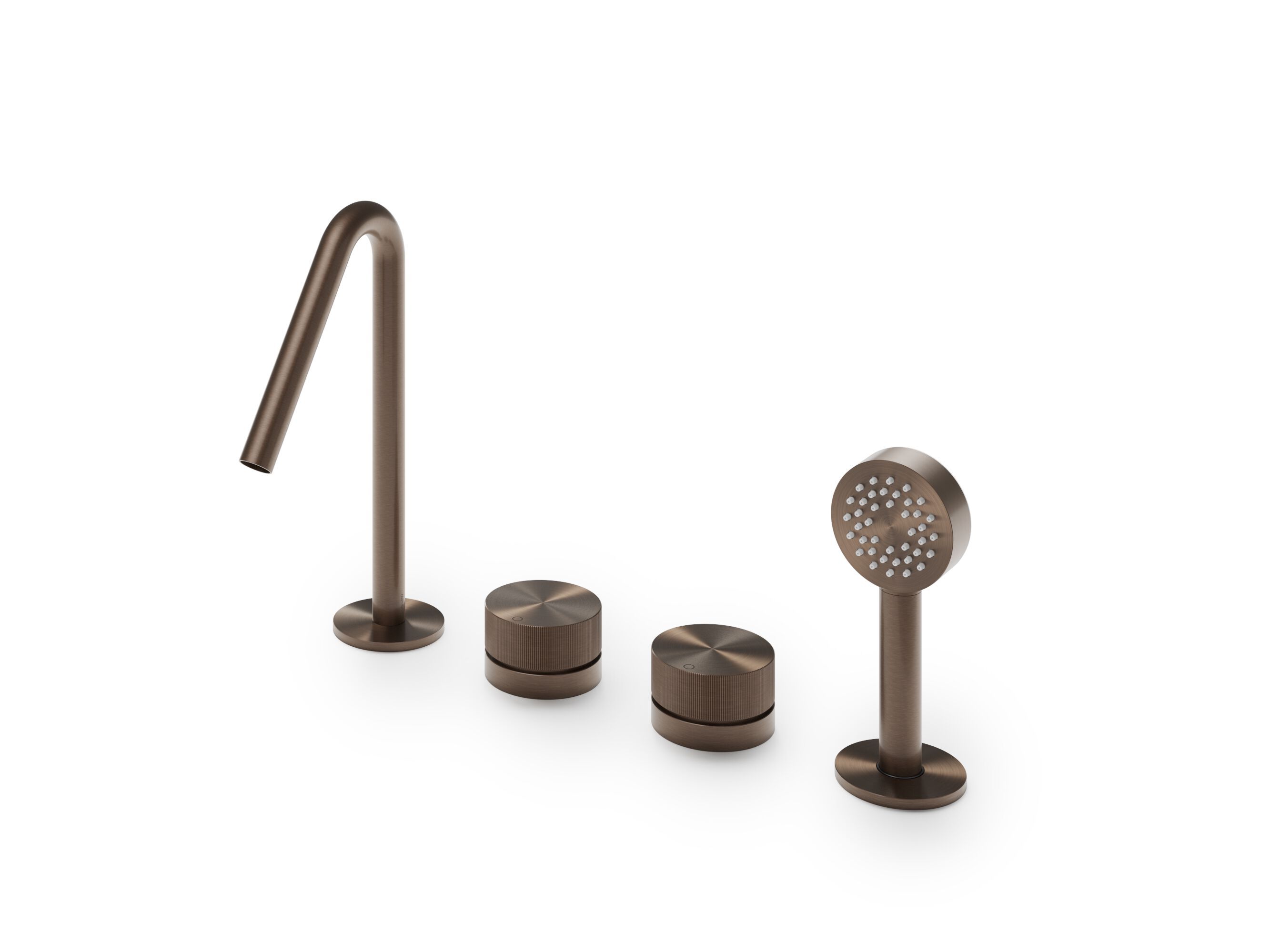 Набор для ванны с одной ручкой из нержавеющей стали с ручным душем Amphora катушка ARCH-00094358 - Вид №1