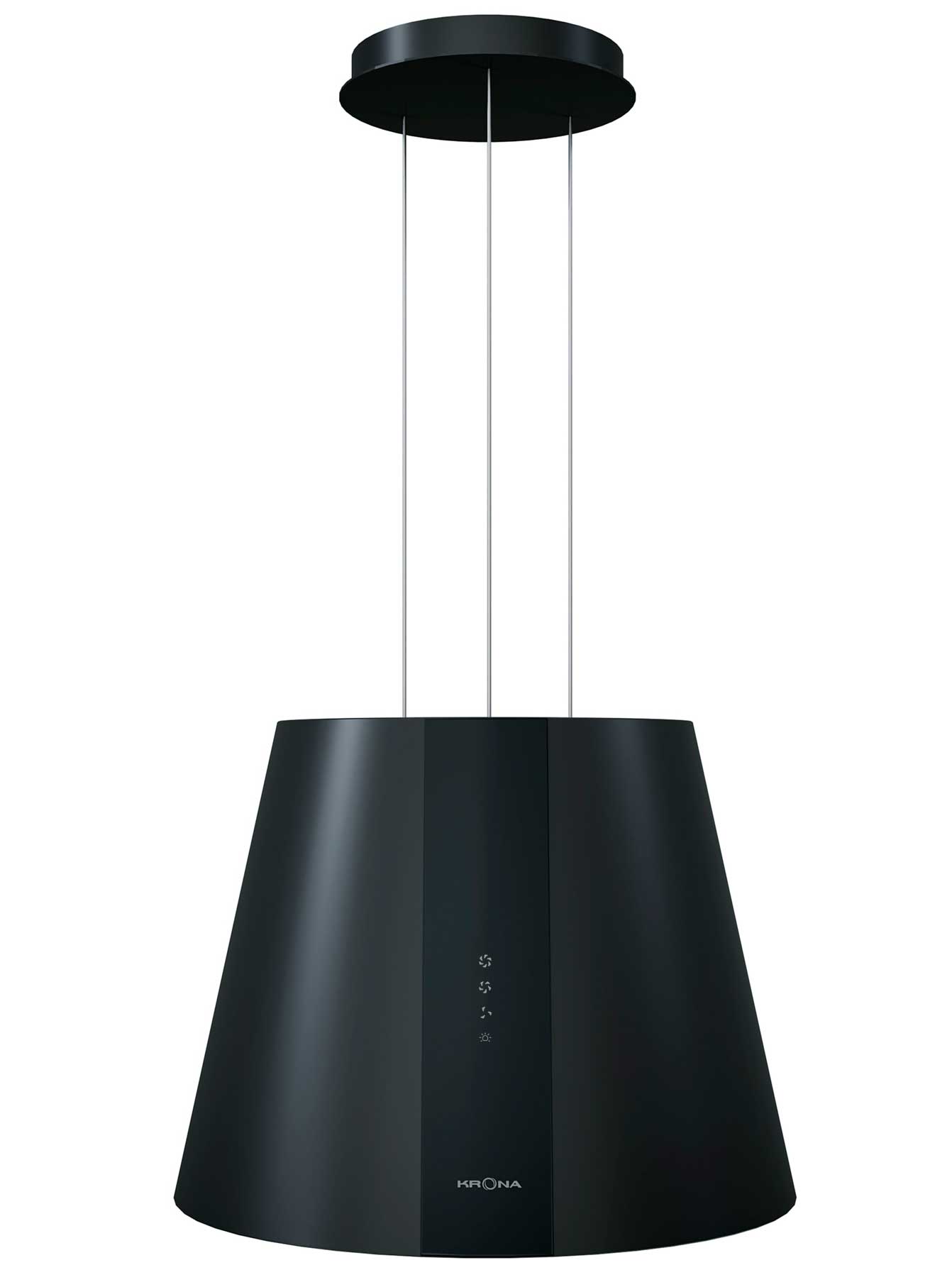 5356577 Вытяжка островная KRONA HOLLY ISOLA 500 S черный STDN-0048450 - Вид №1