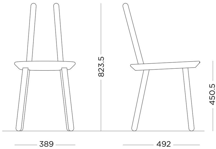 EMKO Стул из массива дерева Naïve Naive - ao - Вид №14