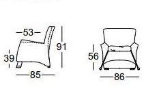 Rolf Benz Кожаное кресло с подлокотниками Rolf benz 322 sun-id-1421547 - Вид №4