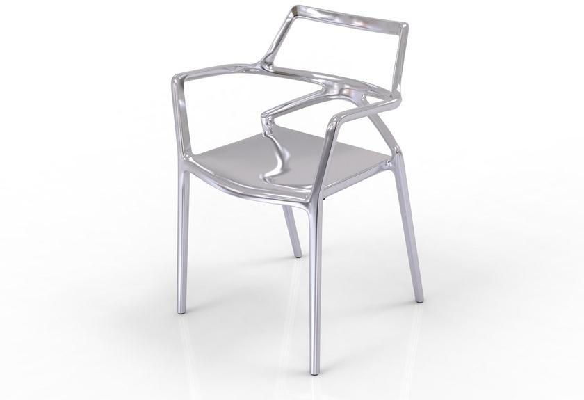 VONDOM Садовый стул из полипропилена с подлокотниками Delta sun-id-1445957 - Вид №2