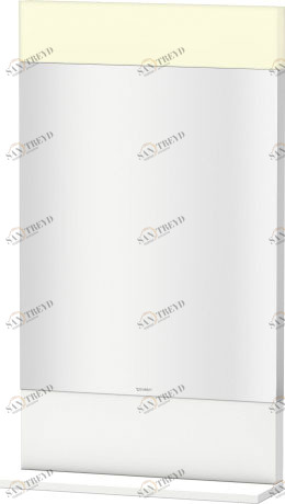 VE751001818 Vero Зеркало с полочкой внизу Белый матовый, декор Duravit