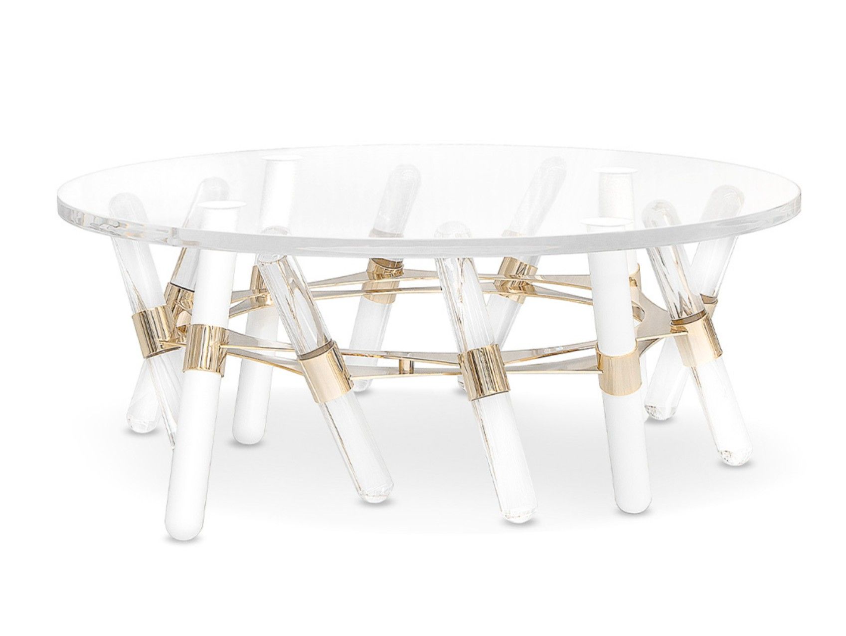 Акриловый круглый низкий садовый журнальный столик Myface Houdini ARCH-00023582 - Вид №3