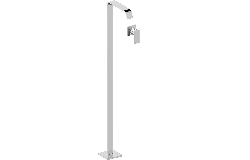 E-2315-LM31W-T Floor-mounted washbasin spout with wall-mounted mixer - Trim only GRAFF Immersion
