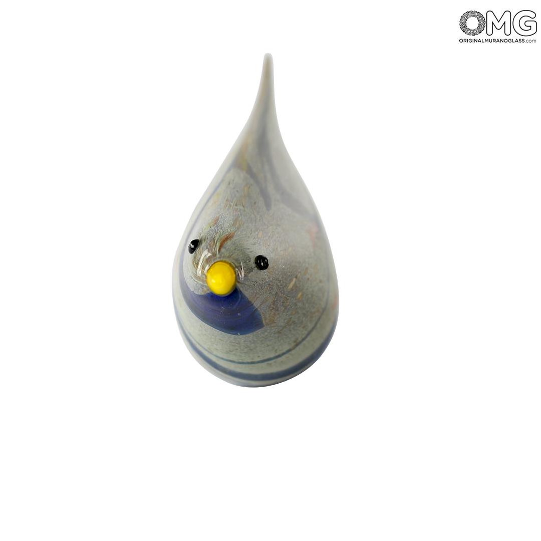 4641 ORIGINALMURANOGLASS Фигурка Синий воробей - муранское стекло OMG 13 см  - Вид №1