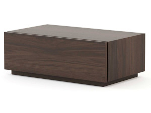 Прямоугольная прикроватная тумбочка из орехового дерева с ящиками