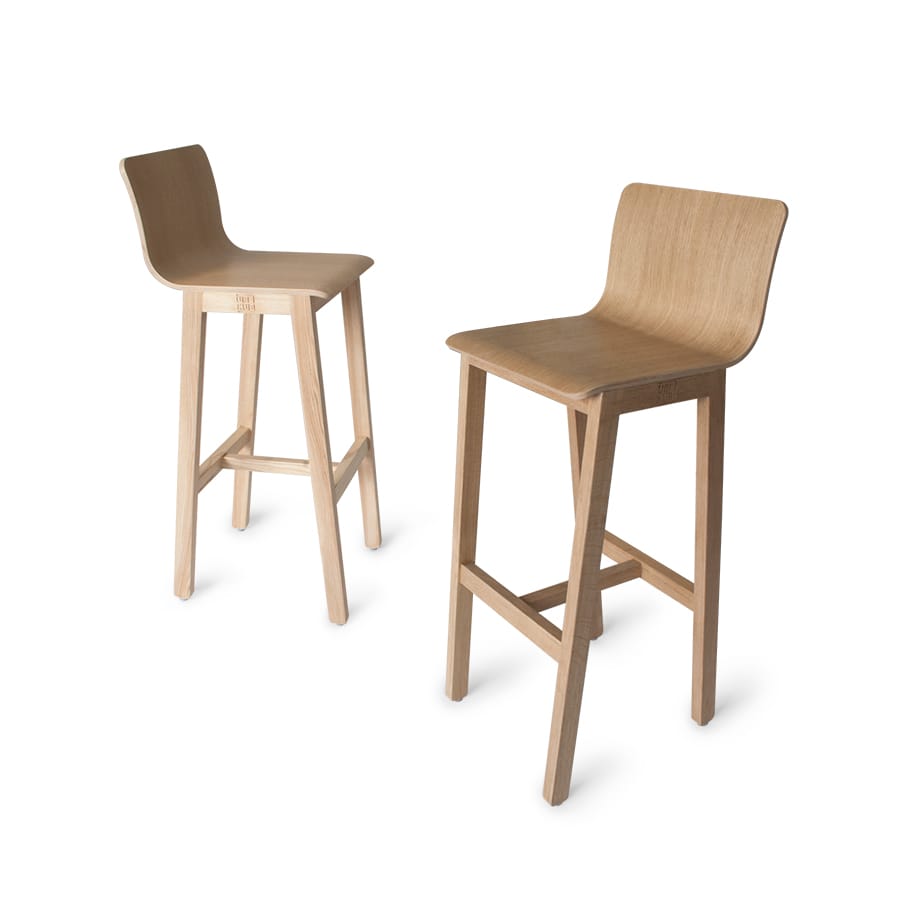 Высокий стул из ясеня с подставкой для ног Askia версия 3 ARCH-00061471 - Вид №1