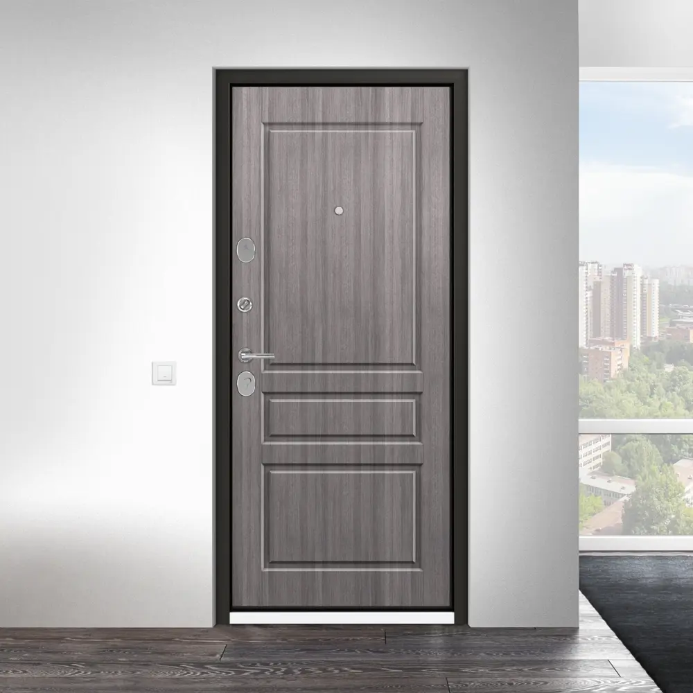 Дверь металлическая Контрол Мария, 960 мм, правая, цвет серый дуб TOREX STLM-2100046 - Вид №17