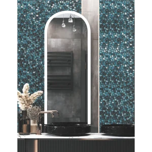 Зеркало для ванной Omega Glass Слим SD42 с подсветкой 50x120 см арка