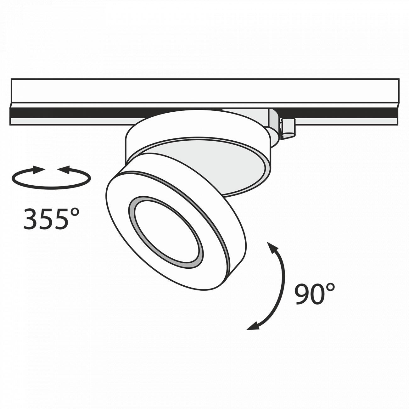 Трековый светильник белый TR006 TECHNICAL SINGLE PHASE TRACK SYSTEM 00-3956215 Белый  - Вид №6