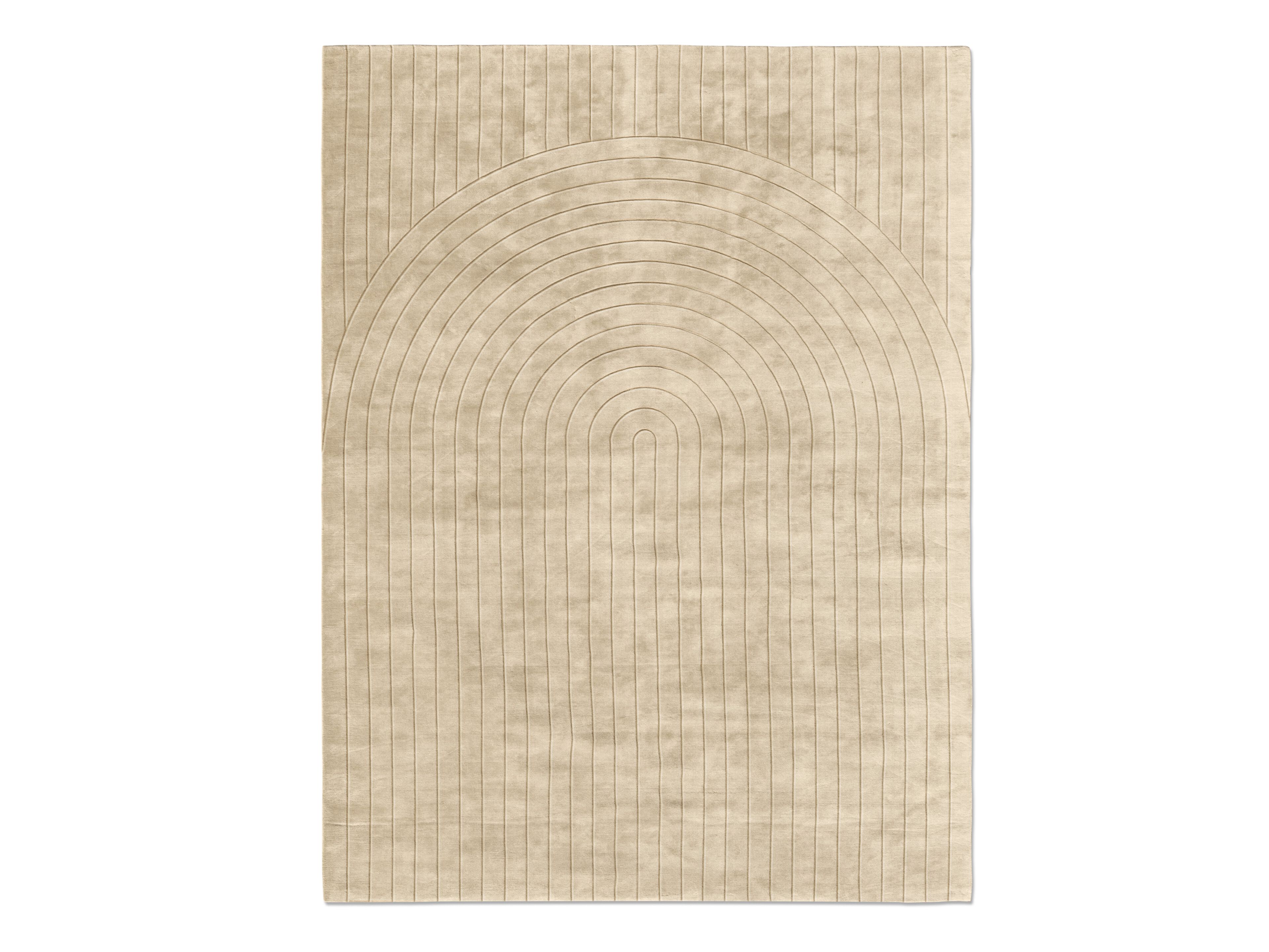 Прямоугольный однотонный шерстяной ковер GHIDINI1961 DUNE ARCH-00069836