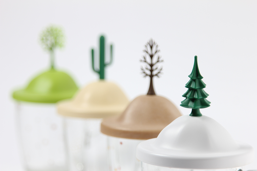 QL10318-WH-GN Чашка winter Qualy  - Вид №2