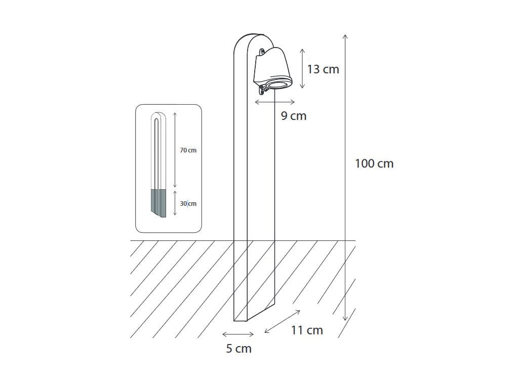 Padouk светодиодный световой столб Authentage Lighting Balume ARCH-00030919 - Вид №4