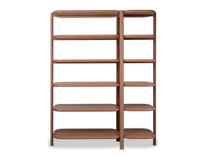 Отдельно стоящий книжный шкаф из стали и дерева