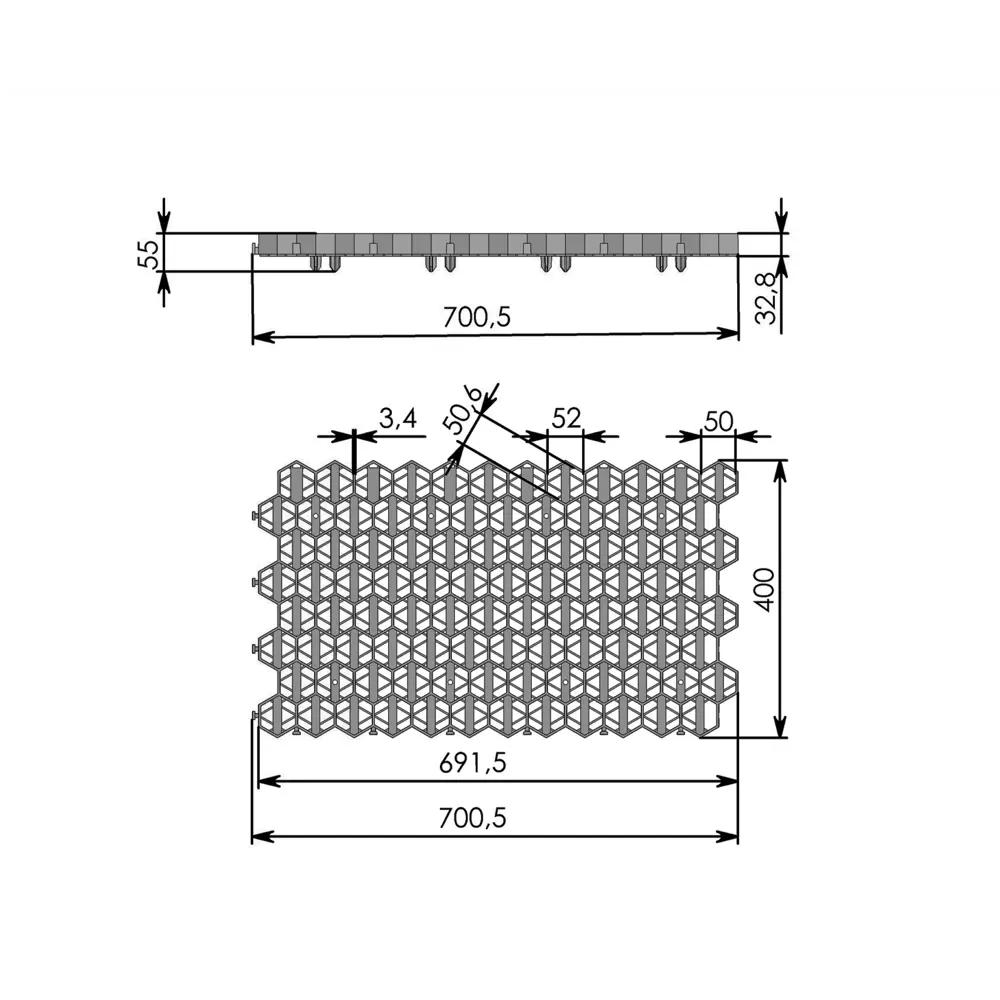 Газонная решетка BEGINIA для пешеходных и автомобильных зон 89415332 STLM-1577871 - Вид №9