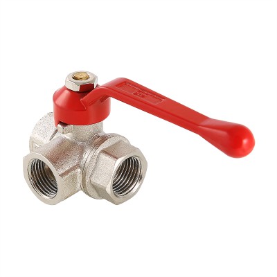 VT.361.N.05 Кран шаровой трехходовой, тип T Valtec 3/4" 