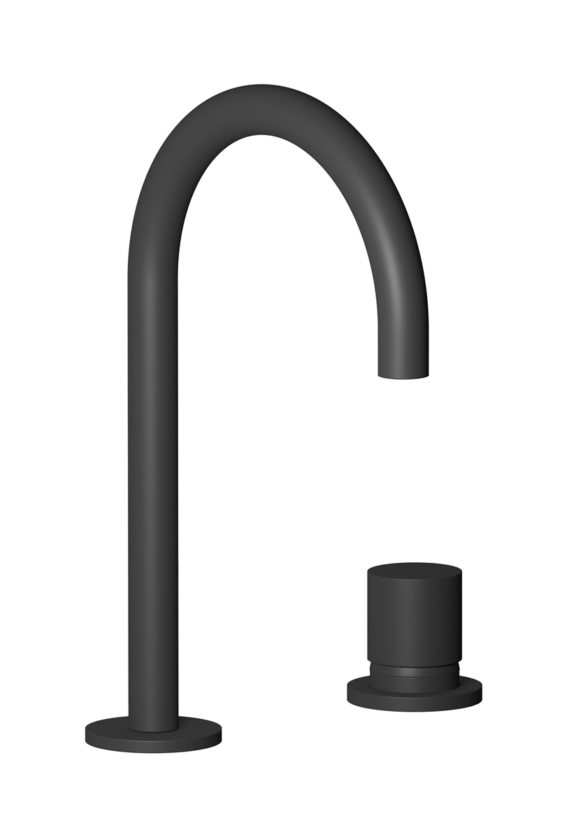 Смеситель для раковины на 2 отверстия WE ARE IB rr394np Matt Black Brera