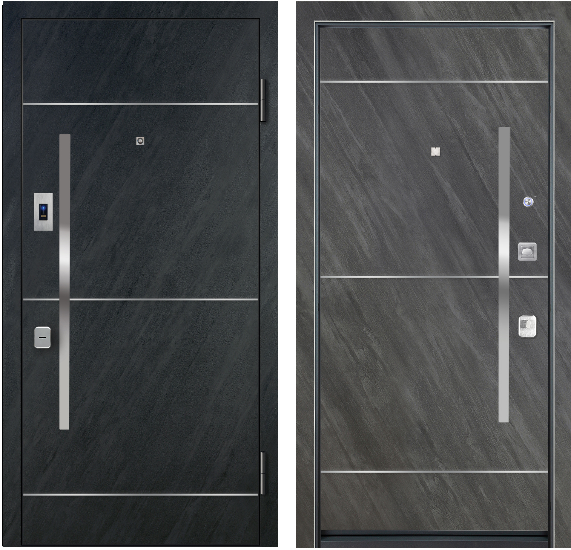 90450495 Входная дверь 67536 860х205 см правая black stone/gray stone STLM-0227176 ЛЕ-ГРАН