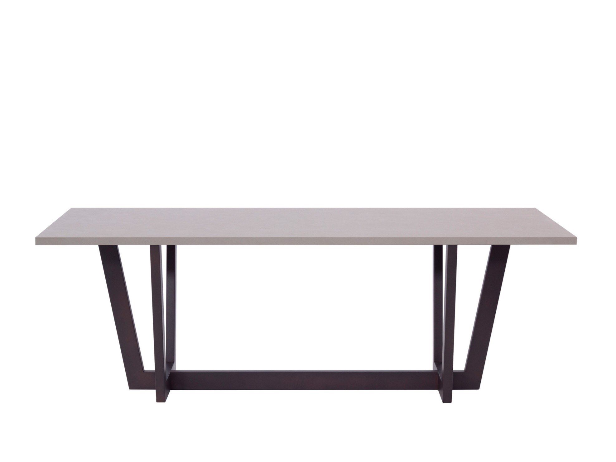 Прямоугольный стол со стальным основанием и ламинированным верхом ORO NERO Collection ARCH-00012029 - Вид №3