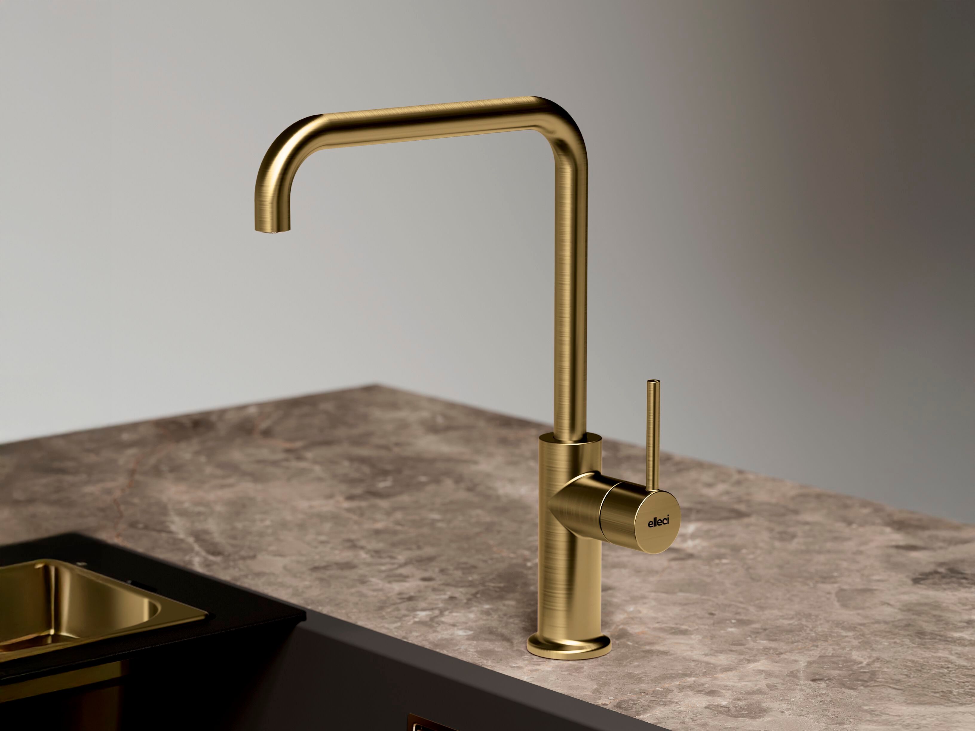 Однорычажный смеситель для кухни с поворотным изливом Elleci Elite Kitchen ARCH-00030064