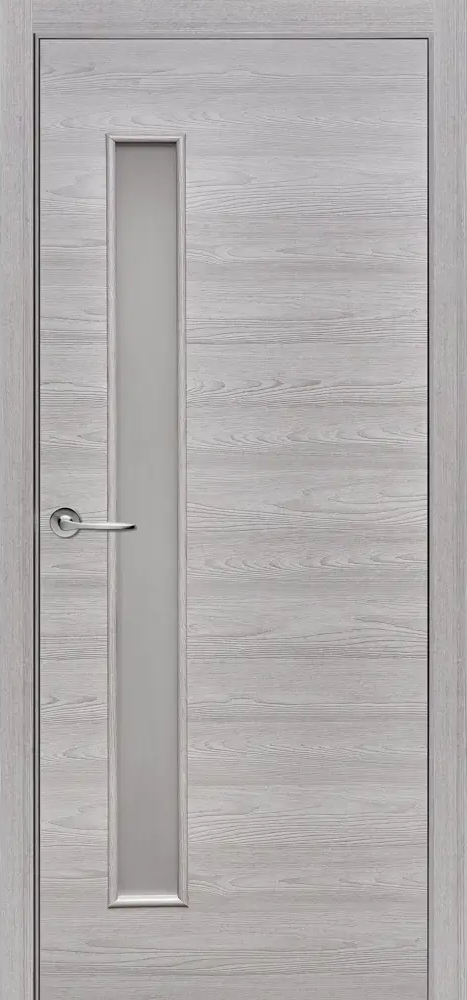 ПРИНЦИП - Межкомнатная дверь с остеклением, ясень серый 90×200 см 87923234
